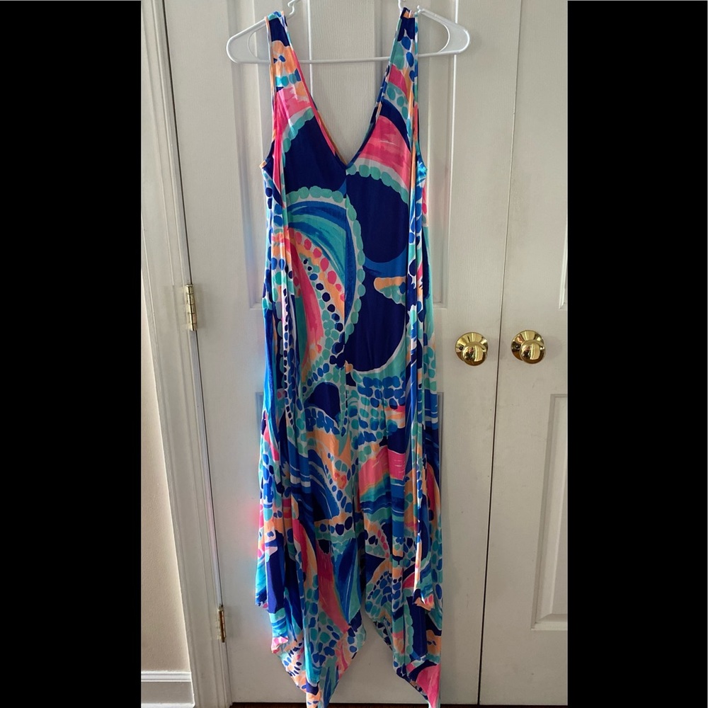 Lilly Pulitzer Anise Dress in Multi Ocean Jewels